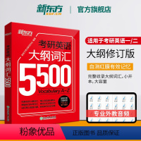 [正版]考研英语大纲词汇5500单词书默写本手册2025考研英语一英语二英二备考书籍口袋书便携版颉彬彬背诵宝红宝本25