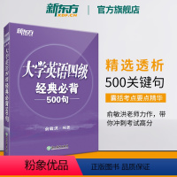 [正版]备考2024年12月大学英语四级经典必背500句 cet4考试经典句型听力阅读理解完形写作书籍四级考试英语真题