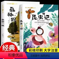 [彩图注音版]昆虫记+森林报 [正版]荣恒 学生课外阅读丛书森林报法布尔昆虫记彩图注音版幼小衔接小学生一二三年级课外阅读