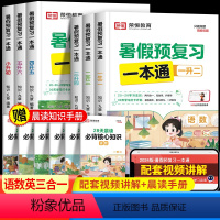 [主图款]暑假预复习一本通 小学三年级 [正版]2024暑假预复习一本通一二三四五六年级下册人教版小学暑假作业衔接28天