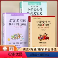 必背经典文言文 全国通用 小学通用 [正版]小学文言文阅读与训练三四五六年级小升初阅读强化训练120篇人教版小学生必背小