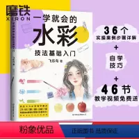 [正版]一学就会的水彩技法基础入门(飞乐鸟精心创作,小白零基础入门书!)