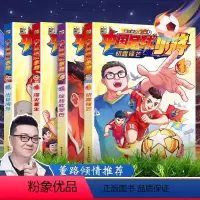 正版中国足球小将漫画书[全套4册] [正版]董路签名 +贴纸中国足球小将原版漫画全套4册盒装 中国的青训儿童启蒙认知早教