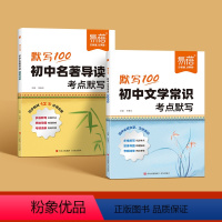 2本套装[文学常识+名著导读]考点默写 初中通用 [正版]2024初中文学常识考点默写思维导图中考高频考点名著阅读文学文