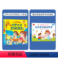 3900字+拼音(共2本) [正版]抖音新版 会说话的识字大王3900字幼儿学前识字神器认字书汉字认知会说话的早教有声书