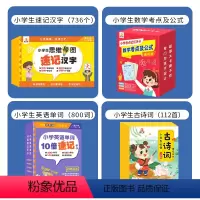 汉字+数学+英语+古诗(共4盒) [正版]抖音同款贝丁兔 汉字思维导图手卡 小学生思维导图速记汉字升级版 数学考点及公式