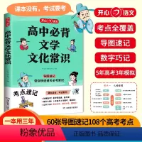 高中必背文学文化常识 初中通用 [正版]开心教育初中-高中必背文学文化常识初中语文基础知识素材积累导图速记 中考语文基础