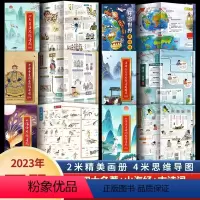 [全套6册思维导图]四大名著+山海经+古诗词+唐诗+中国帝王+环游世界 [正版]四大名著原著思维导图小学生版人物关系图水