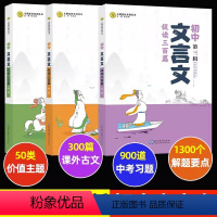 初中文言文促读三百篇1-2-3辑 初中通用 [正版]2023版文言文促读三百篇 初中123辑3本套装 小规律小启迪小练习