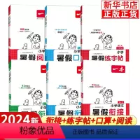 语文暑假阅读 小学一年级 [正版]2024版一本暑假衔接小学一升二升三升四升五升六年级下册语文暑假阅读练字帖数学口算笔算