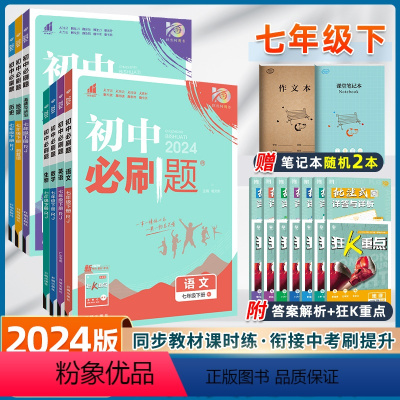 7本全套]七下-人教版&全国通用 七年级/初中一年级 [正版]2024新版初中七年级下册上册数学语文英语人教版北师沪牛初