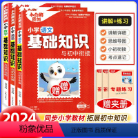 [全3册]语文+数学+英语 小学升初中 [正版]万唯小学基础知识手册大全语文数学英语四五六年级人教万维小白欧小白鸽小升初