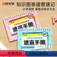 [语文+数学]速查手册 小学通用 [正版]小学语文数学知识图表速查手册重难点知识大全 小学生1-6年级语文数学基础知