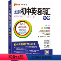 绿卡初中英语词汇大全 初中通用 [正版]图解初中英语词汇大全初一初二初三漫画图解初中生英语单词知识点七八九年级图解速记中