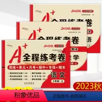 3本]语文人教版+数学人教版+英语人教版 小学三年级 [正版]2023新版A+全程练考卷三年级上册语文数学英语人教RJ版
