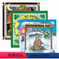 节日系列3册 土拨鼠节/万圣节/圣帕特里克节 [正版]农历新年 春节 英文原版绘本 Lunar New Year 中国传
