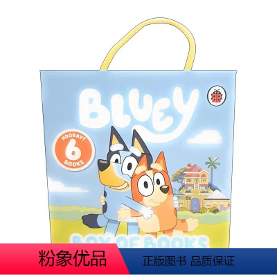 小蓝狗布鲁伊 6册 精装 [正版]英文原版 Bluey Time to Play Sticker Activity 小蓝