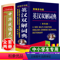 [正版]双色本2024年高中生初中生小学生多功能英汉双解大词典中华成语大字典汉英互译英文英语词汇四字词语带解释万条成语