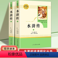 水浒传(全2册) [正版]人教版红星闪耀中国 钢铁是怎样炼成的唐诗三百首朝花夕拾儒林外史海底两万里昆虫记原著六七八年级中