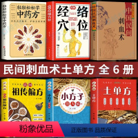 [正版]6册 中国民间刺血术+图解经络穴位+轻轻松松学中药方+中国土单方+小方子治大病+民间祖传偏方 中医基础理论针灸