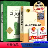 ★8下名著人文经典+人教钢铁[全2册] [正版]经典常谈八年级下册阅读名著课外阅读必读书 朱自清钢铁是怎样炼成的人教版中