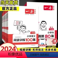 [语文专项2册]阅读训练100篇+阅读真题80篇 小学一年级 [正版]2024新版一本阅读训练100篇小学语文阅读真题8