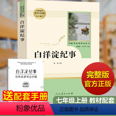 [正版]白洋淀纪事人民教育出版社 七年级上册 原著初中生孙犁 人教版文学初中语文阅读丛书 军事小说白洋淀记事白羊定7年