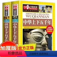 中华上下五千年+世界上下五千年 全套2册 [正版]中华上下五千年世界上下五千年全套 中小学生历史课外书籍 青少年儿童文学