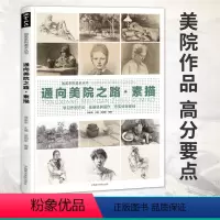 [正版]通向美院之路.素描静物头像几何体石膏头像临摹范本步骤高校艺考高等美术院校美术生考研8开高清范画中国美术学院出版