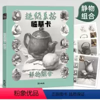 [正版]超级素描临摹卡静物组合图片高清美术生联高考教程材水果罐子衬布照片对应范画步骤结构明暗范本完整稿画册书籍零基础入