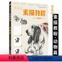 [正版]零基础素描教程动物篇 赵锦杰王庆华兴趣学从零起步绘画入门自学入门基础教程美术书籍临摹范本基础教程 安徽美术出版