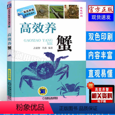 [正版]高效养螃蟹高效养殖技术全书螃蟹饲养关键技术科学养螃蟹繁育饵料配方书籍螃蟹大闸蟹河蟹饲养技术与疾病防治水产养殖书