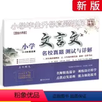 [正版]2024小升初文言文真题测试与详解试卷 全国通用版 三四五六年级小学毕业升学真题详解文言文专项训练衔接招生卷文