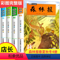 森林报春夏秋冬全4册 [正版]森林报春夏秋冬全集四册 四年级下册阅读课外书阅读经典书目快乐读书吧8-10-12岁儿童文学