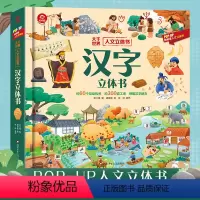 一本书读懂人文立体书[汉字立体书] [正版]汉字立体书儿童3d立体翻翻书人文启蒙系列儿童识字认字人类篇绘本3-6-9岁以
