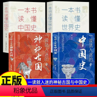 [全4册]入迷中国史+一本书读懂中国史世界史 [正版]全2册 一读就入迷的神秘古国+一读就入迷的中国史 中国古代曾经产生