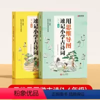 [全2册]思维导图学古诗1-6年级 小学通用 [正版]思维导图学古诗全2册 小学教辅书籍 趣味漫画思维导图文学拓展文言文
