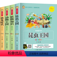 昆虫+植物+恐龙+动物王国 [正版]昆虫王国科普画册小学生课外阅读昆虫百科全书关于昆虫的书大全幼儿早教认识认知昆虫图片大