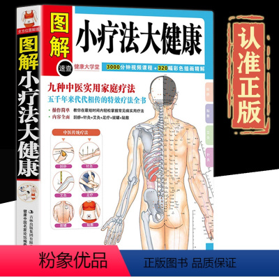 [正版]全方位图解版小疗法大健康常见病中医疗法穴位人体经络养生保健按摩技师医生医师护理手册针灸拔罐刮痧经络穴位按摩书籍