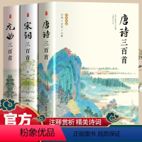 [全3册] 唐诗宋词元曲 [正版]彩图珍藏唐诗三百首+宋词三百首+元曲三百首原著完整版中国古诗词大全鉴赏辞典词典赏析古代