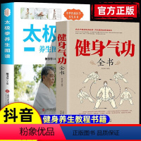 2本]健身气功+太极拳 [正版]健身气功全书中国武术太极拳实用教程书籍传统健身功法易筋经洗髓经五禽戏八段锦六字诀道家秘功