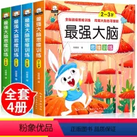 最强大脑思维训练 全4册 [正版]全脑开发3-4-5-6-7岁儿童推理能力找不同找规律思维游戏左右脑开发训练书籍幼儿园宝