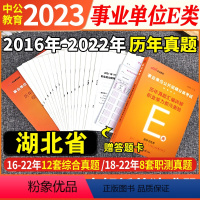 湖北E类 [职测+综合]2本历年真题试卷+答题卡 [正版]中公2024事业单位E类考试用书医疗卫生类湖北省事业编历年真题