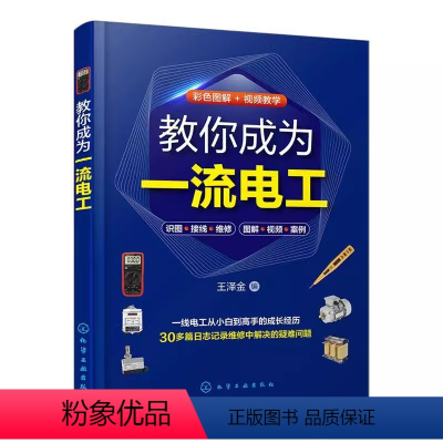 [正版]教你成为一流电工 电工技术从入门到精通 30多个电工维修案例视频图解 化学工业 家庭常见电路维修掌握电工维修技