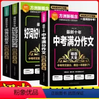 初中生[好词+记叙文+十年作文] 初中通用 [正版]方洲新概念初中生好词好句好段好素材十年中考满分作文精选大全初中生初一