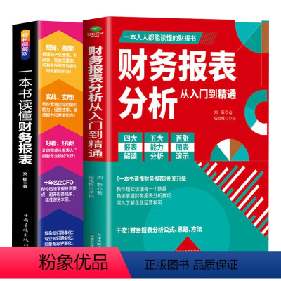 [正版]2册 一本书读懂财务报表+财务报表分析从入门到精通 企业出纳会计财务人员公司财务分析税务成本管理财务基础 会计