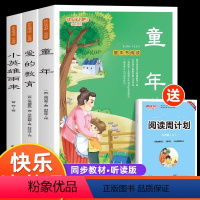 快乐读书吧六年级上册 [正版]全套3册 童年爱的教育和小英雄雨来六年级上册必读的课外书老师经典书目完整版高尔基管桦原著快