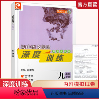 初中语文阅读深度训练 9上 [正版]2021新版 初中语文阅读深度训练 苏州专版 九年级上册 含参考答案 含模拟试卷 9