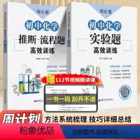 [2本全套]流程题+实验题 初中通用 [正版]周计划初中化学推断流程题高效训练全套 789年级 初中初一初二初三中考 初