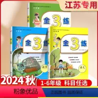 24秋新版[语文+数学+英语(3本)-江苏专用] 一年级上 [正版]2024新金3练金三练一二年级三年级四4五5六年级下